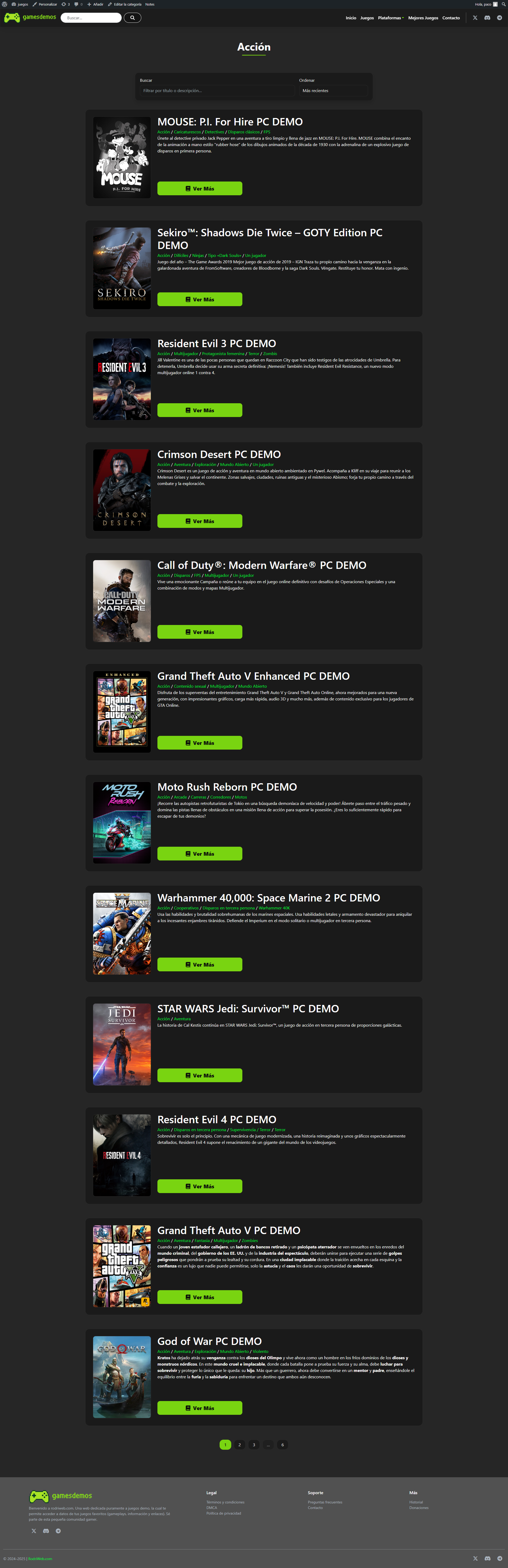 Archivo de juegos GamesDemos
