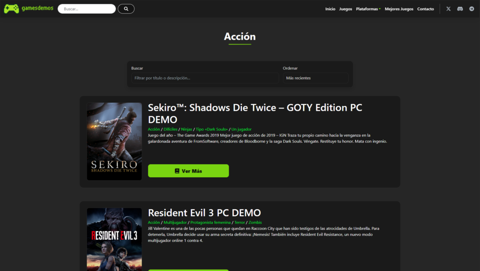 Archivo de juegos GamesDemos