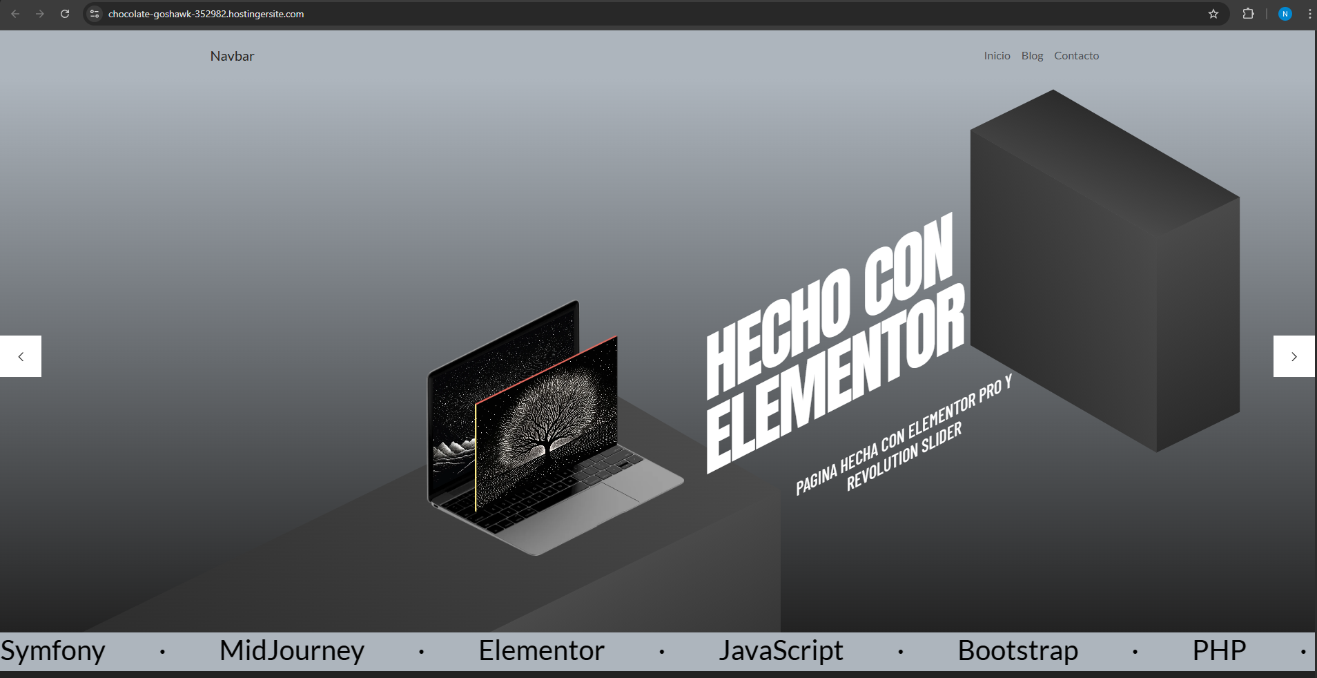 Vista principal de Elementor Studio