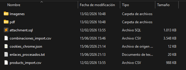 Output de archivos